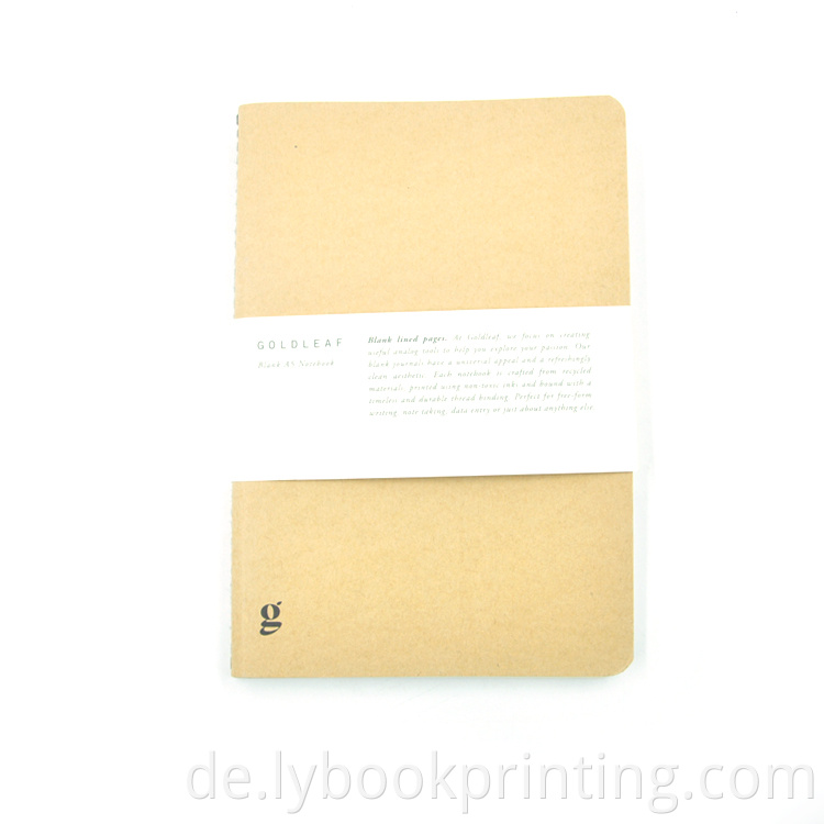 Benutzerdefinierter Druck A4 A5 A6 Recycling Paper Journal Diary Notebook Planer